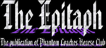 Phantom Coaches Hearse Club -- Epitaph logo
